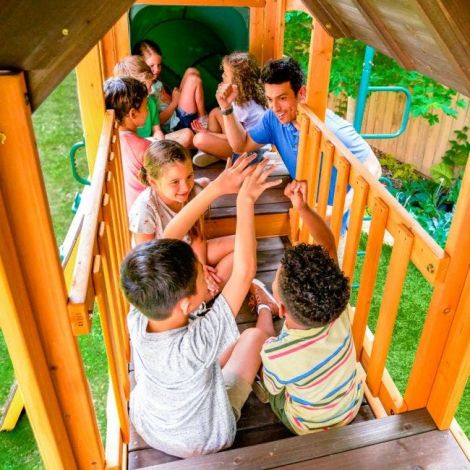 Complex Joacă Cedar Summit 10 Copii - 3 Tobogane - imagine 17