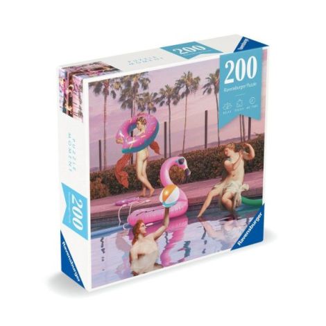 Puzzle Femei la Piscină 200 piese Ravensburger - imagine 3