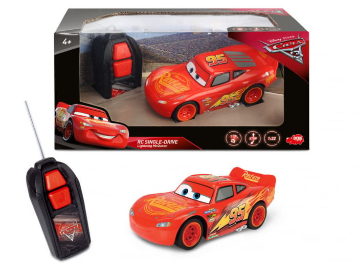 Masinuta Cars 3 Lightning McQueen RC, Single Drive