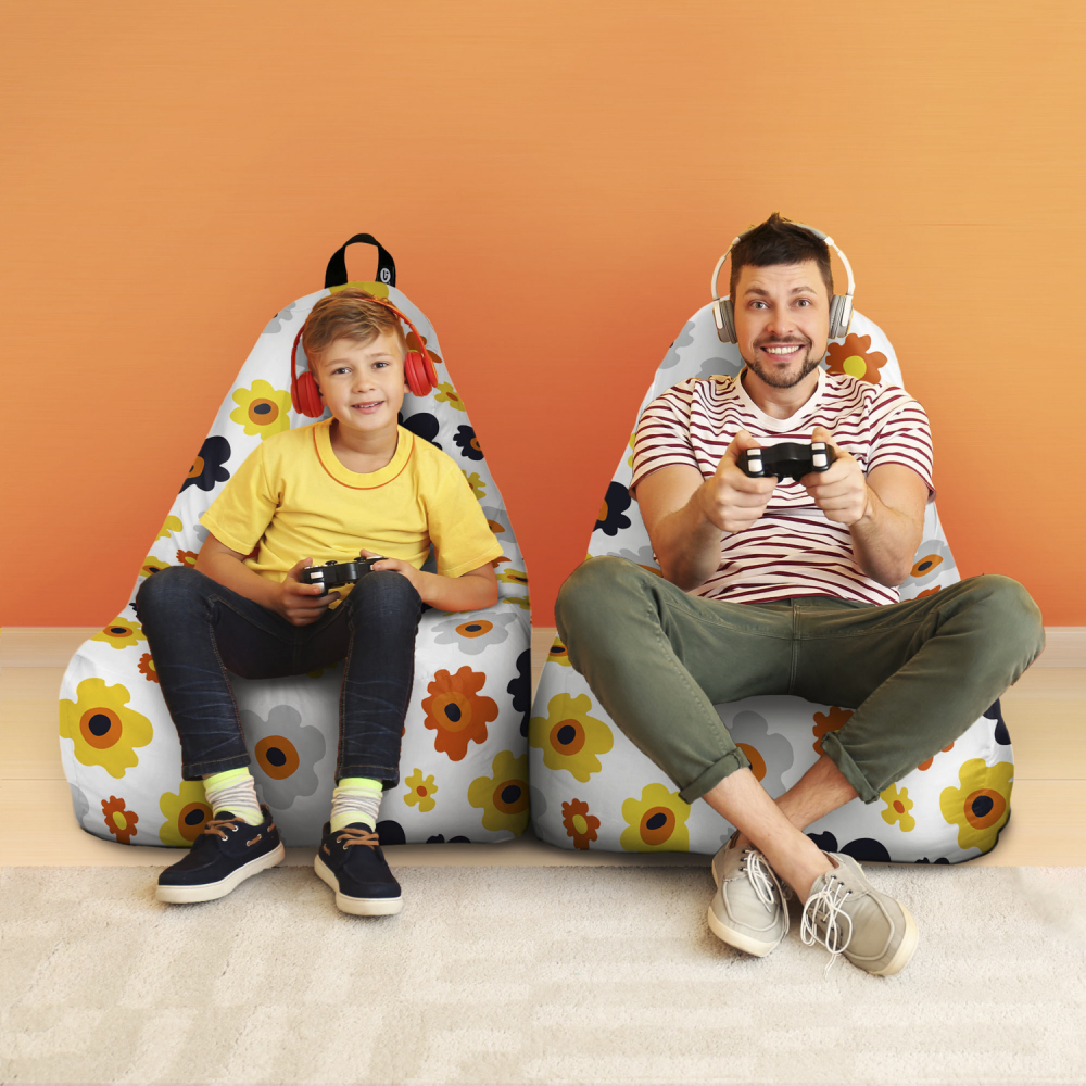 Fotoliu Puf Chill XL Daisy | Updeco - imagine 5