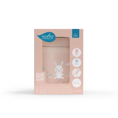 Termos Nuvita English Rose 300ml - Menține Mâncarea Caldă