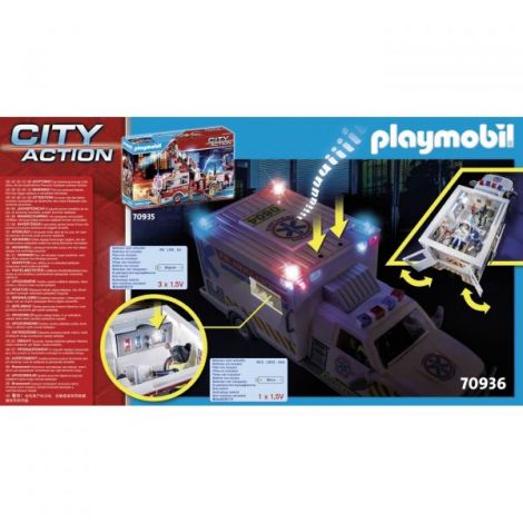 Playmobil Ambulanță cu Lumini și Sunete - imagine 6