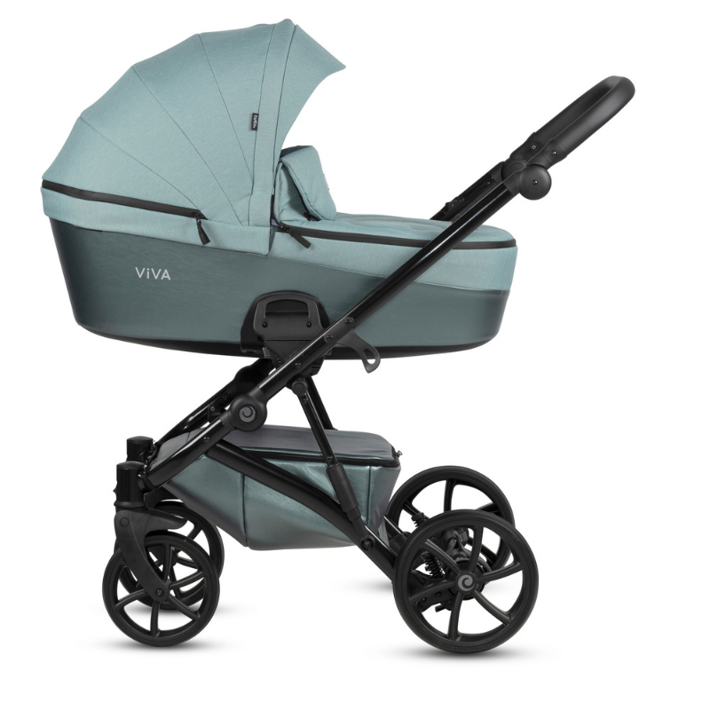Carucior 2in1 Tutis Viva 5+ Turquoise Piele Ecologica - imagine 8