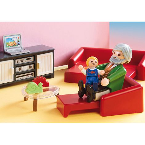 Playmobil Sufrageria Familiei - Set Jucării Semineu Funcțional - imagine 2