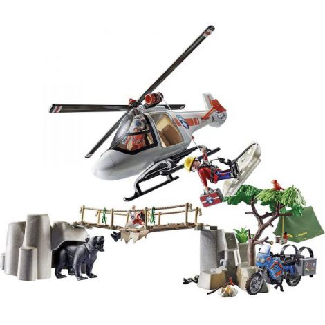 Playmobil Salvare din Canion - Elicopter de Pompieri - imagine 2