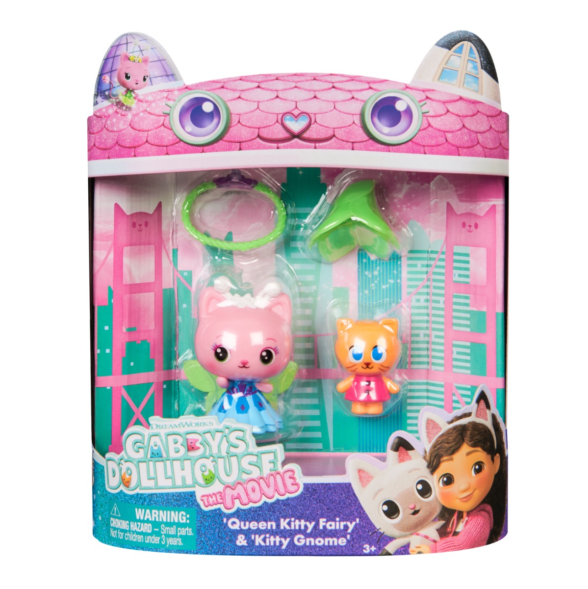 Set 2 Figurine Gabby's Dollhouse Kitty Fairy & Gnome
