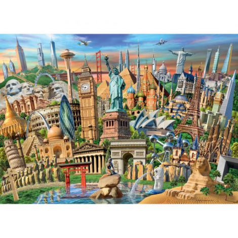 Puzzle Obiective Turistice, 1000 piese, Ravensburger - imagine 2