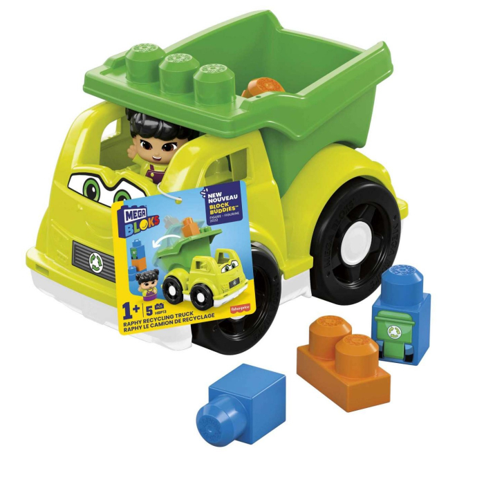 Mega Bloks Vehicul Reciclare Raphy | Joc Constructie