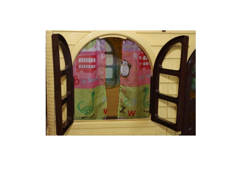 Căsuță joacă Mykids BeigeBrown, Interior/Exterior - imagine 3
