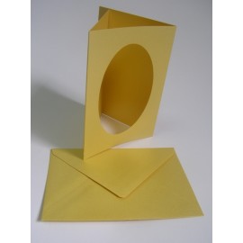 Set 5 Felicitari Decupaj Oval Auriu - Folia Paper - imagine 3