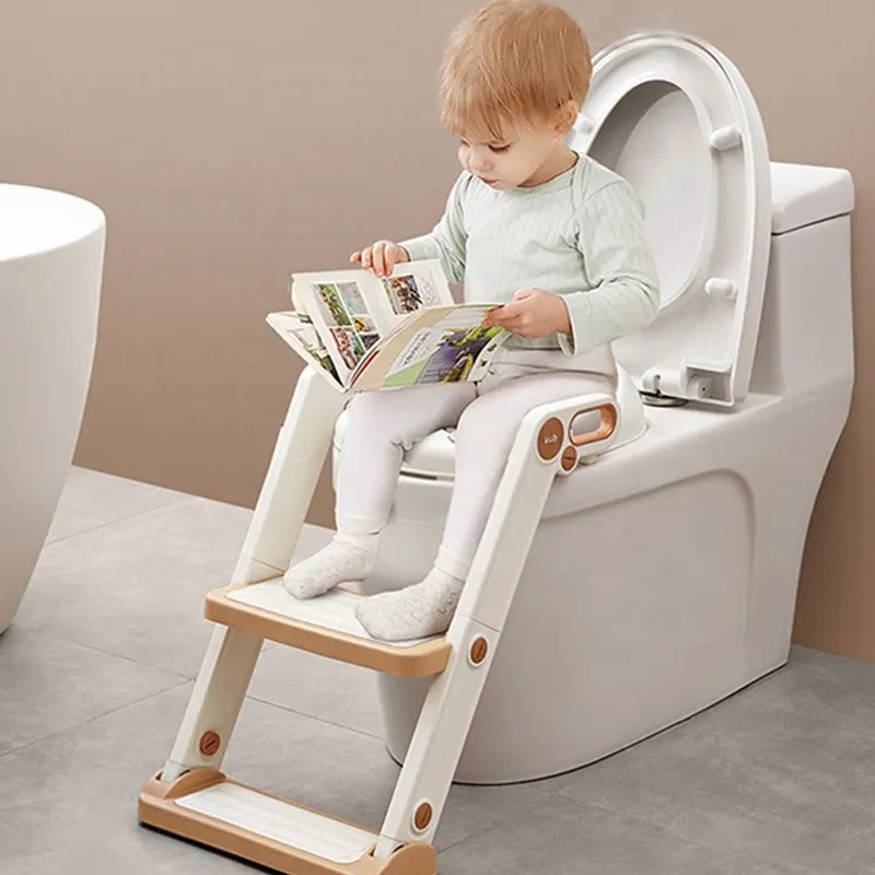 Reductor Toaletă Little Mom Pink, Pliabil și Reglabil - imagine 10