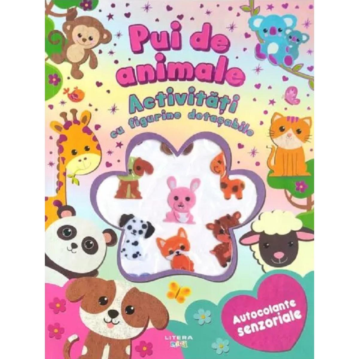 Carte Activitati Pui de Animale | Autocolante Litera
