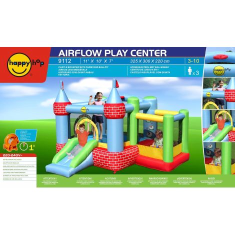 Castel Gonflabil Happy Hop cu Tobogan si Bile - imagine 7