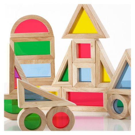 Junior Rainbow Blocks Guidecraft - Educativ - imagine 4