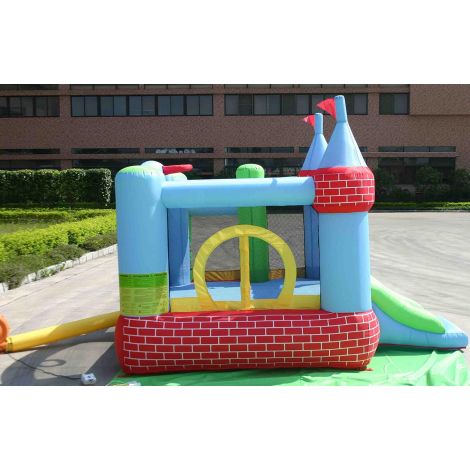 Castel Gonflabil Happy Hop cu Tobogan si Bile - imagine 3
