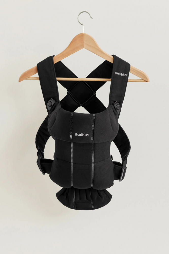Marsupiu BabyBjorn Mini Black, Anatomic - imagine 4