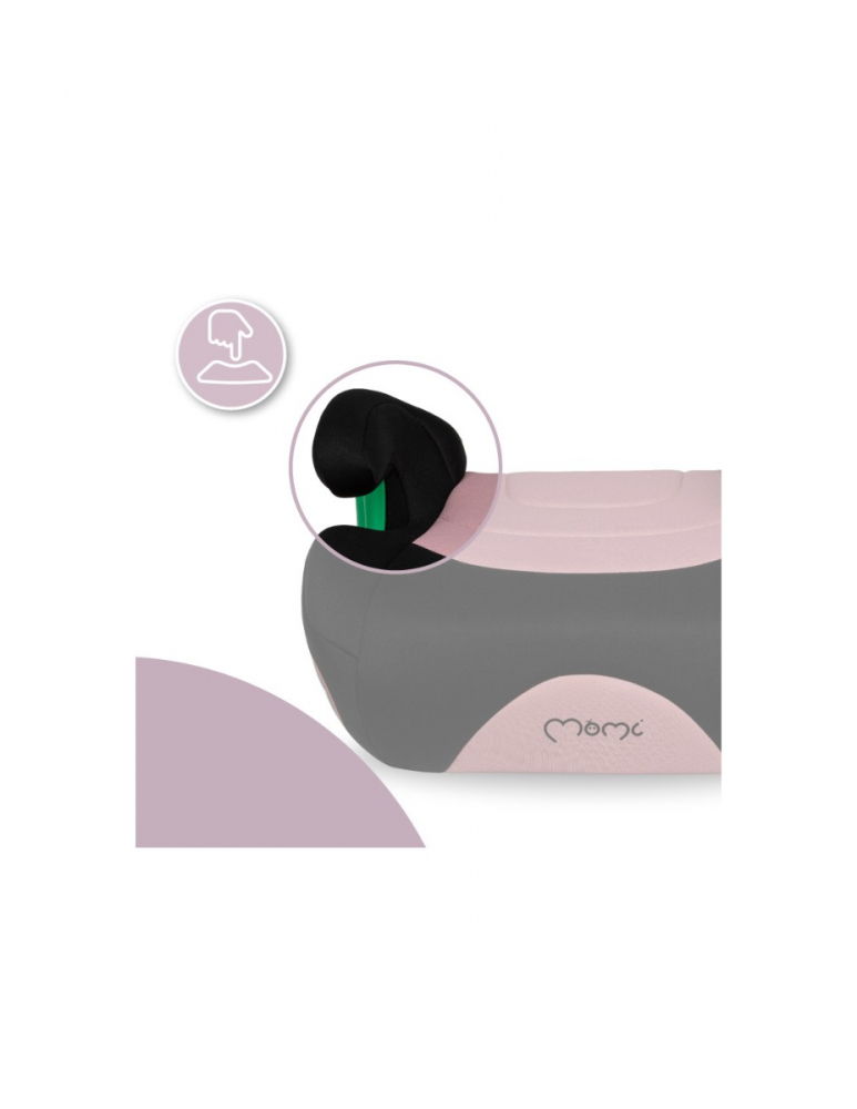 Înăltător Auto Momi Venko Pink cu ISOFIX i-Size - imagine 3
