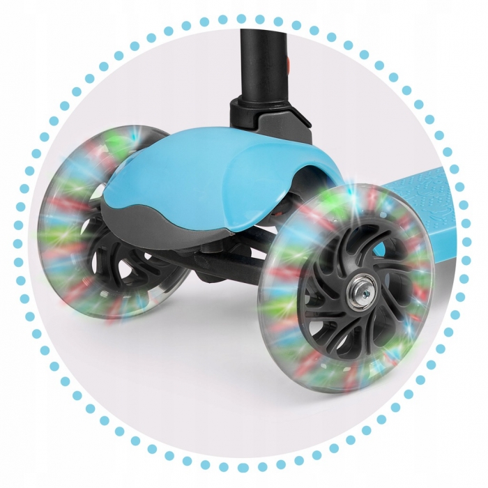Ricokids Loco Trotineta cu Roti LED si Ghidon Reglabil