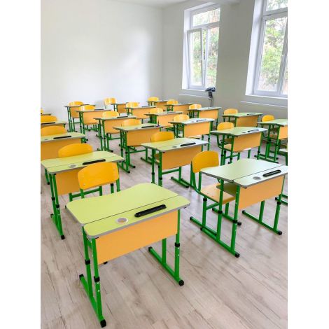 Banca școlară reglabilă antiscolioză, certificată - imagine 2