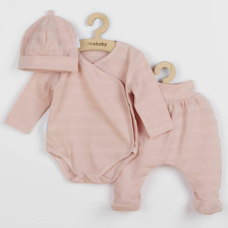 Set New Baby I am Pink | 3 piese bumbac