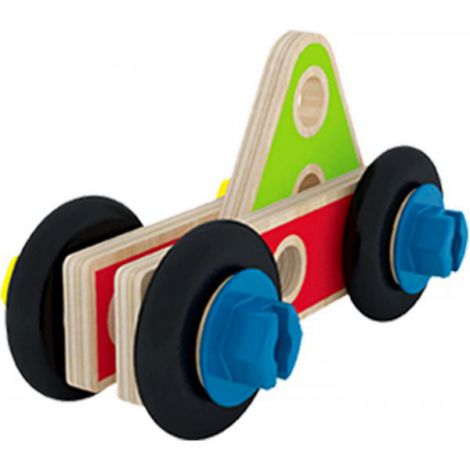 Hape Constructor Incepator | Jucarie Lemn Creativ - imagine 5