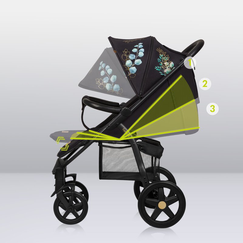 Carucior Lionelo Annet Plus, Negru, 0-22 kg - imagine 9