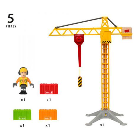 Macara Construcții Brio cu Lumini și Funcționare Manuală - imagine 6