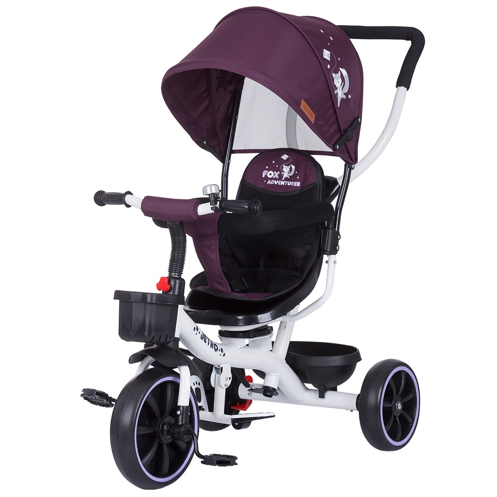 Tricicleta Chipolino Jetro Lilac, Scaun Reversibil - imagine 5