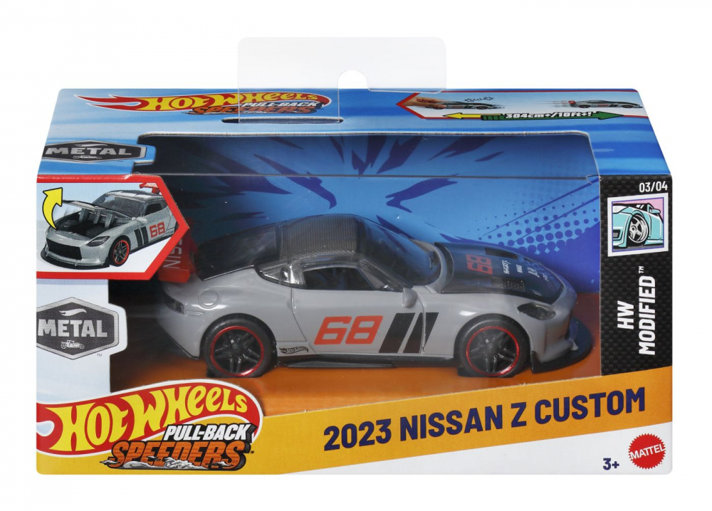 Hot Wheels Nissan Z Metalică Pull-Back Mattel