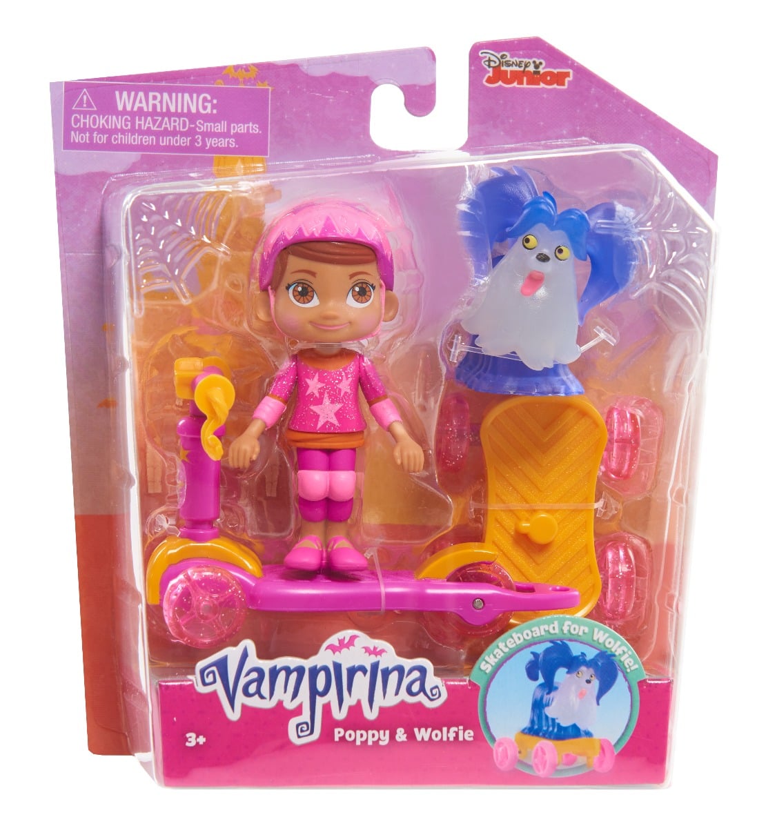 Set Vampirina Poppy si Wolfie cu trotineta