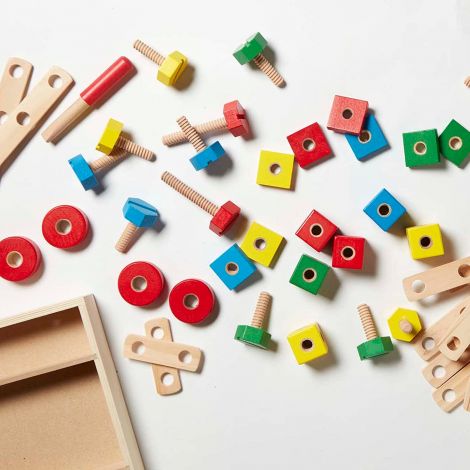 Set Construit Lemn Melissa&Doug - Abilități - imagine 7