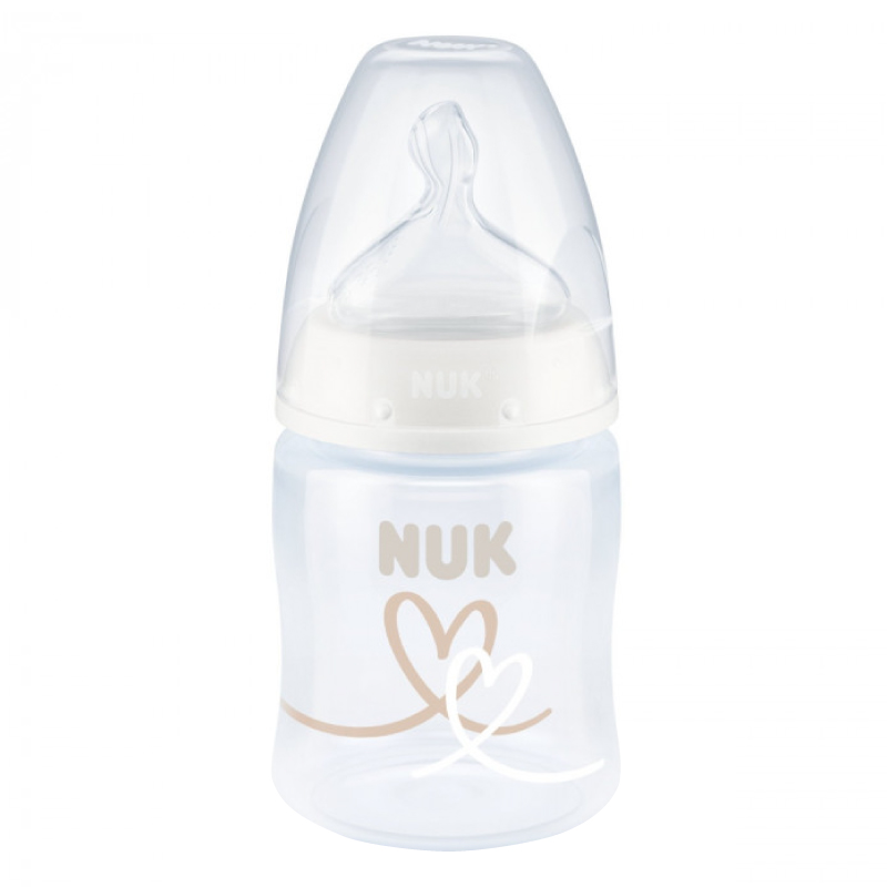 Biberon NUK First Choice 150 ml, Silicon, 0-6 luni - imagine 2