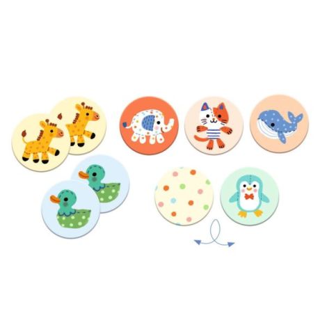 Joc Memo Animale Plus Djeco | Joc Memorie - imagine 2