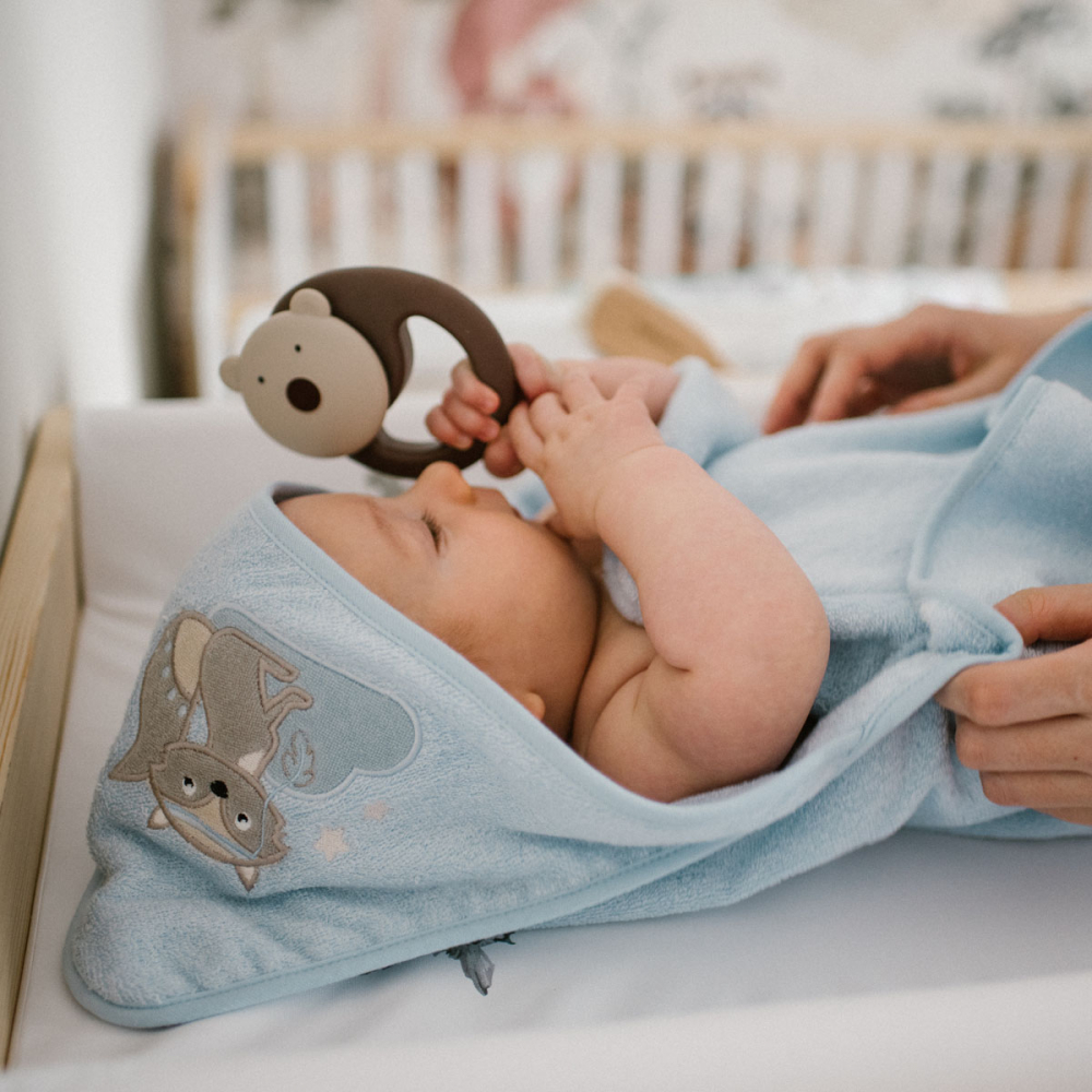 Babyono Prosop Bambus Vulpita Albastru 100x100 - imagine 4