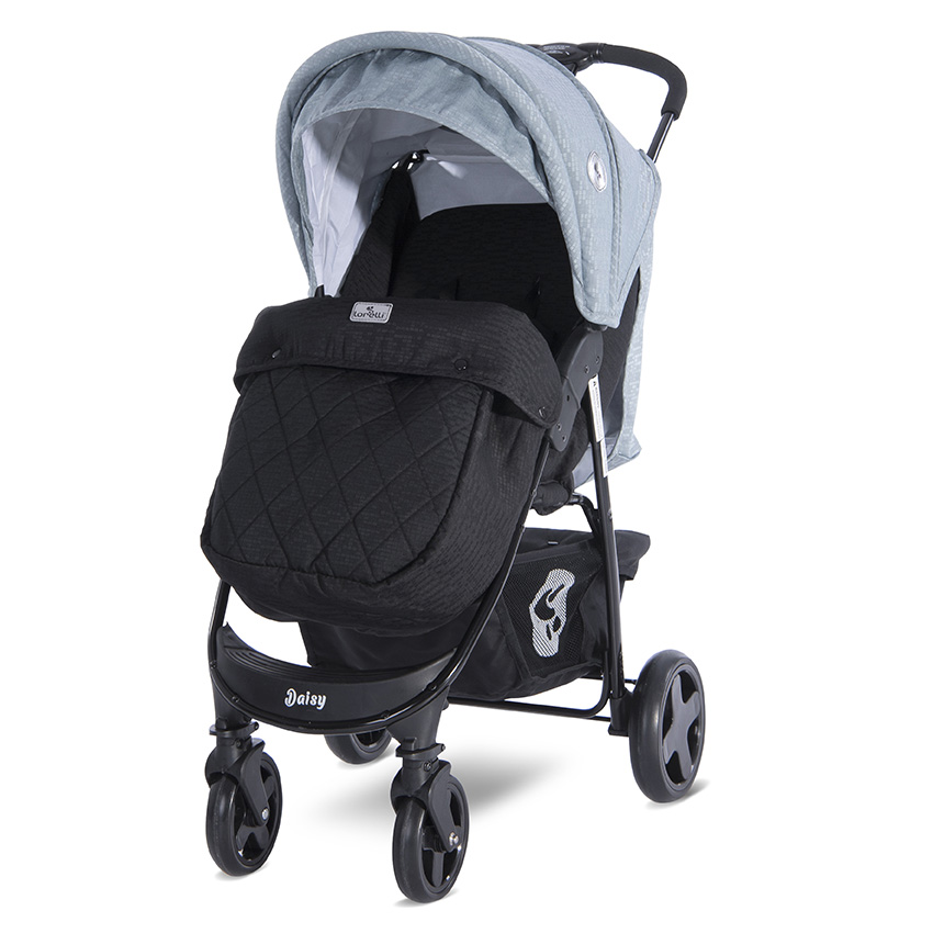 Carucior Sport Lorelli Daisy Basic, Blue/Silver - imagine 3