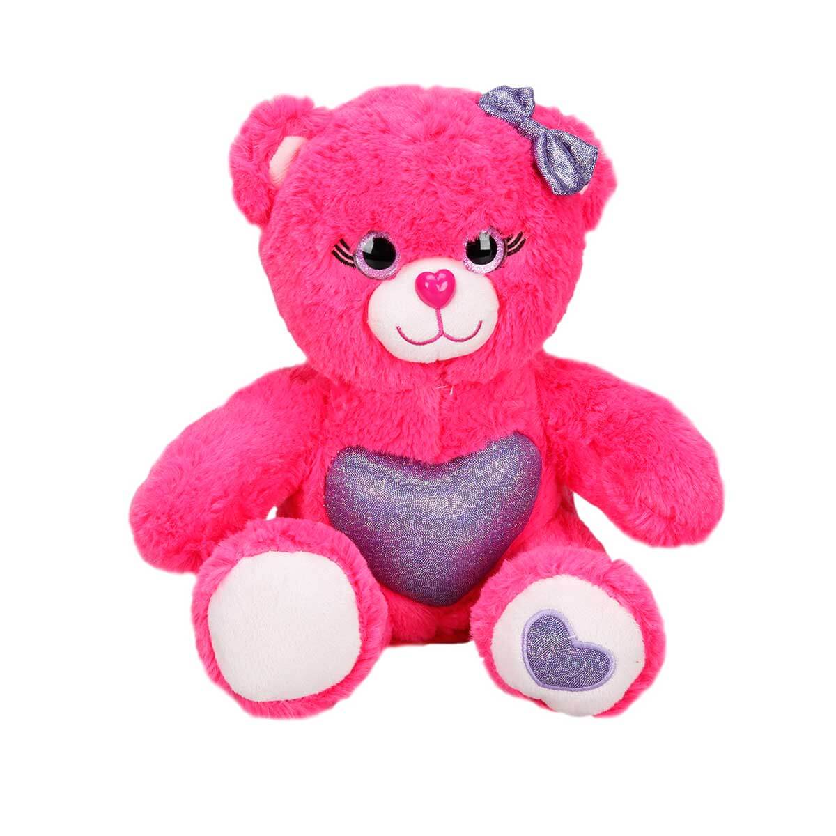 Ursulet Plus Puffy Friends Roz, 26 cm, Moale