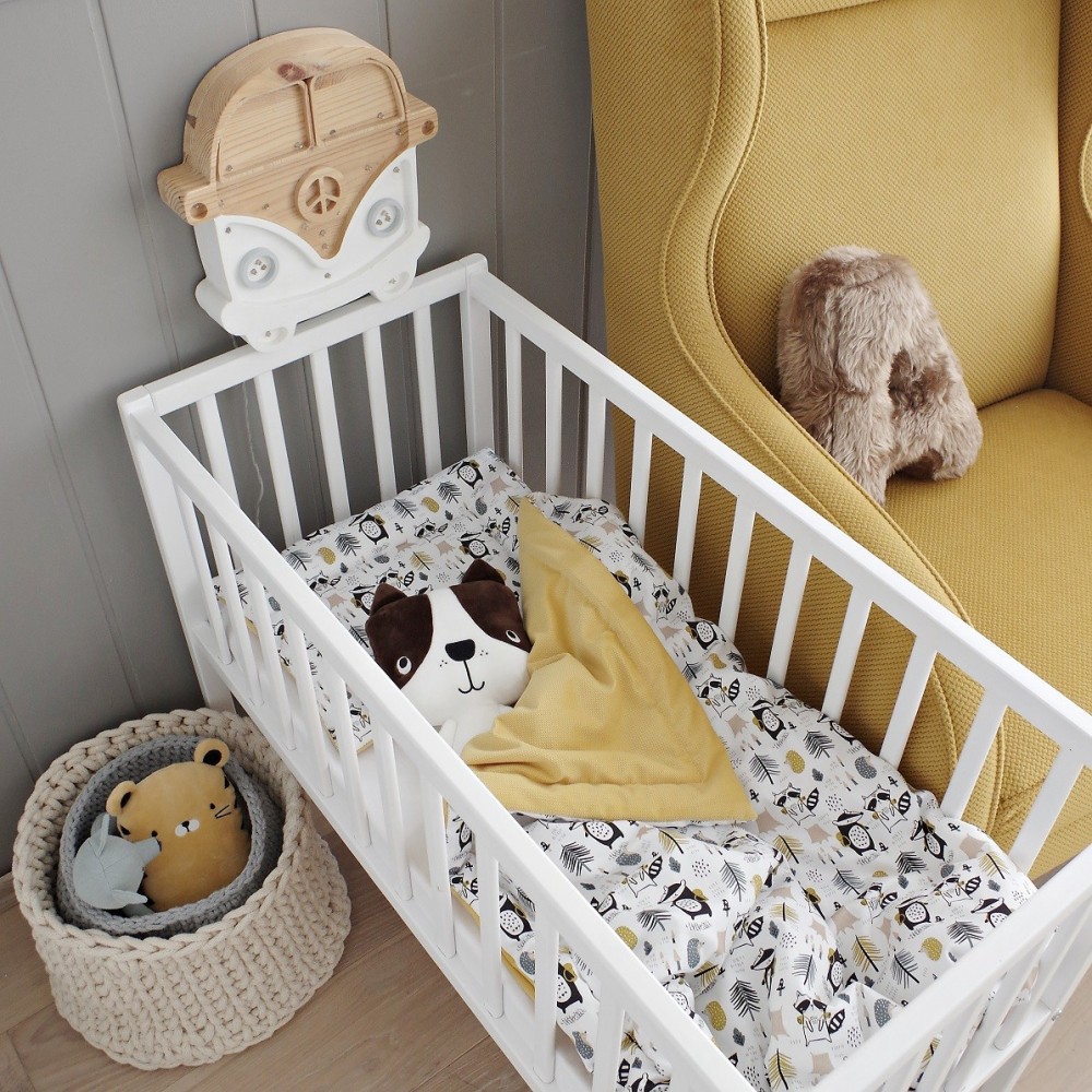 Patut Co-sleeping Woodies Classic Alb - Siguranta pentru Bebe - imagine 4