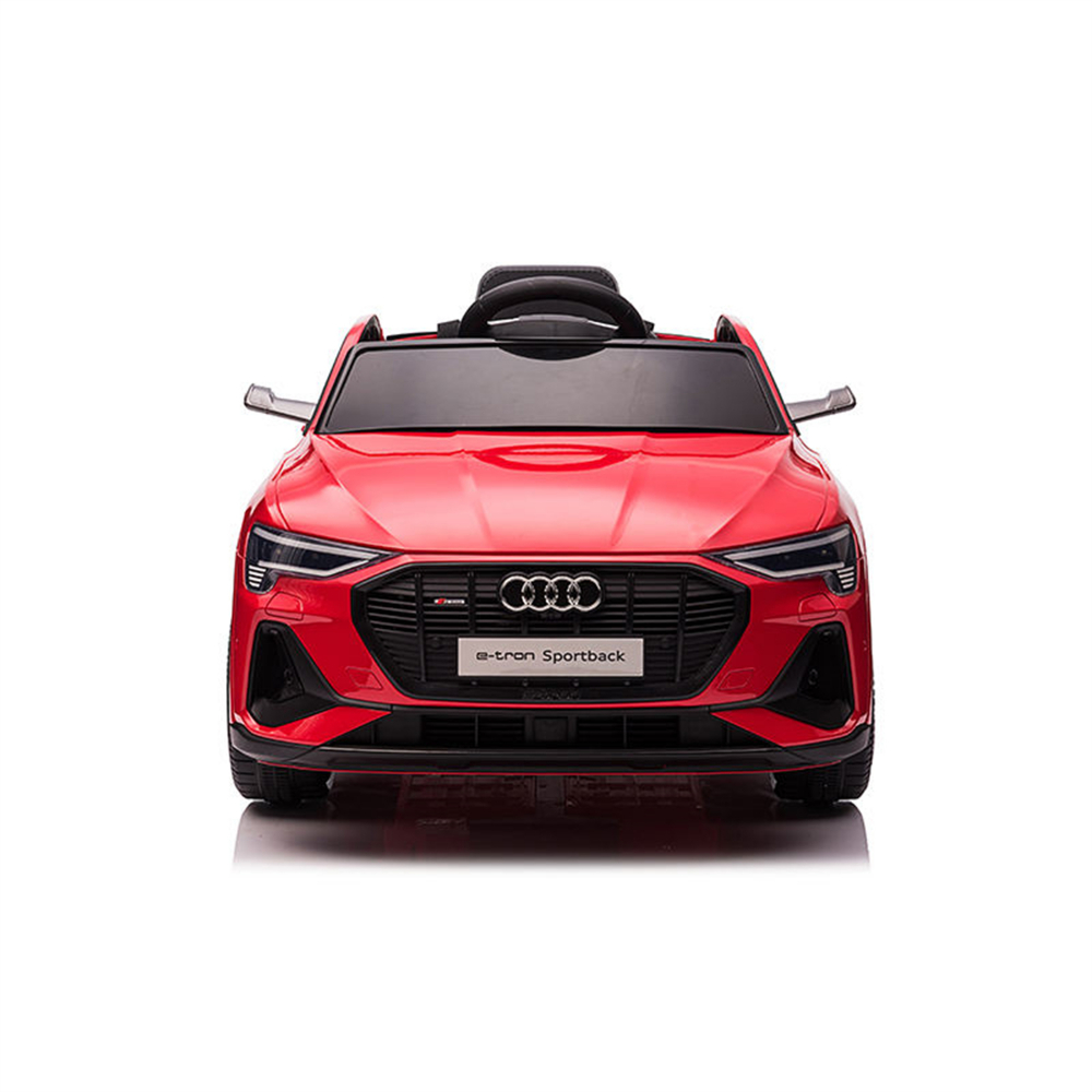 Masinuta Audi E-Tron Electrica 12V, Roti EVA, Scaun Piele - imagine 6