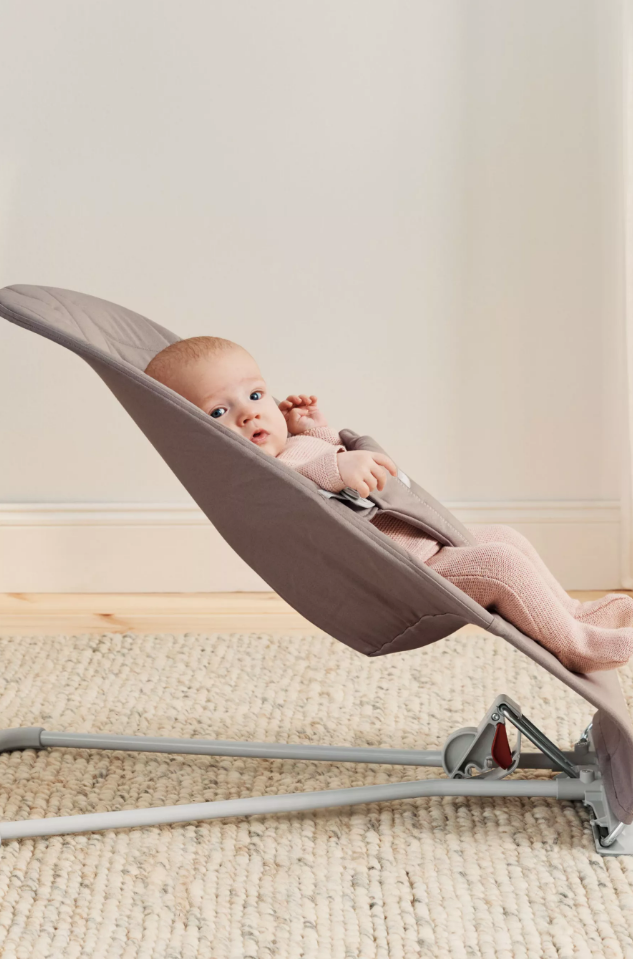 Balansoar BabyBjorn Bliss Sand Grey, Ergonomic - imagine 4