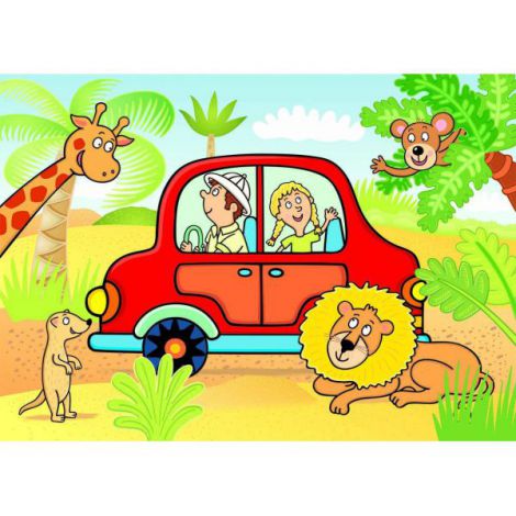 Puzzle Podea Safari Dinotoys 24 Piese - imagine 2