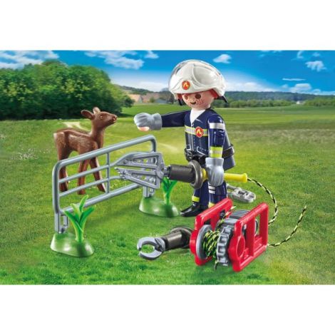 Playmobil Misiunea Pompierului Salvare Animale - imagine 3