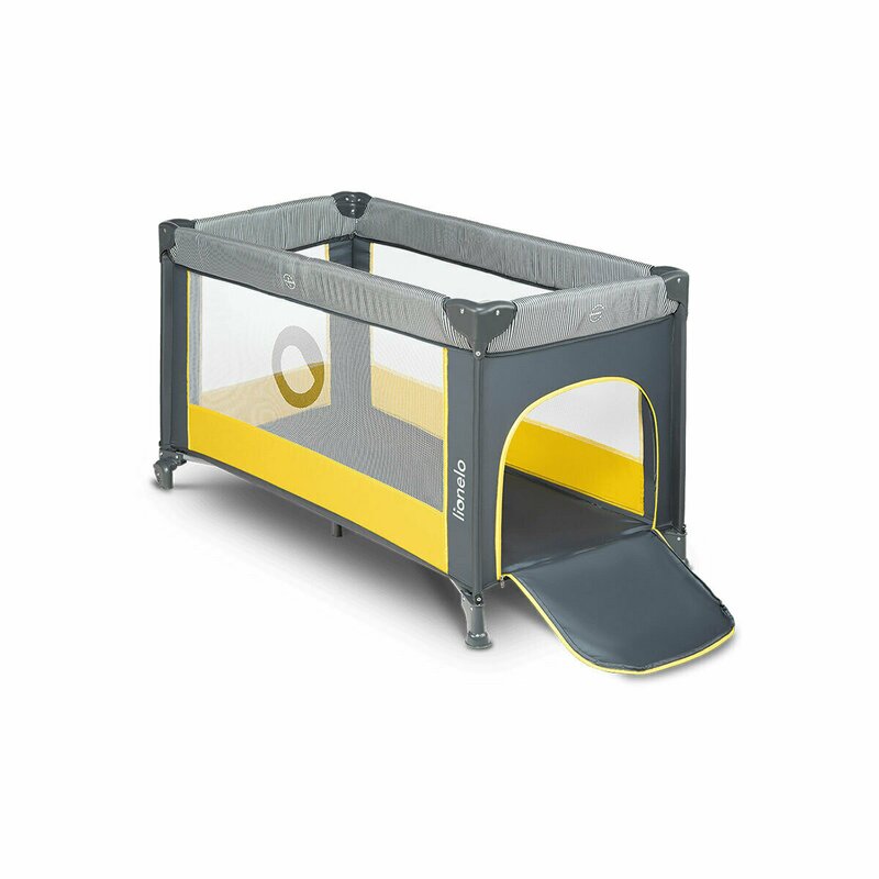 Patut Pliant Lionelo Stefi, 120x60 cm, Galben