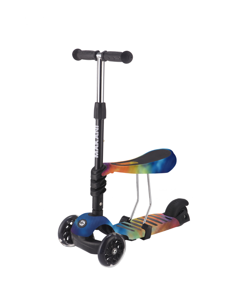 Trotineta Makani 3in1 Rainbow LED + Scaun Reglabil