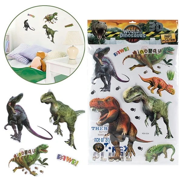 Set Stickere Perete 3D Lumea Dinozaurilor Toi-toys - imagine 6