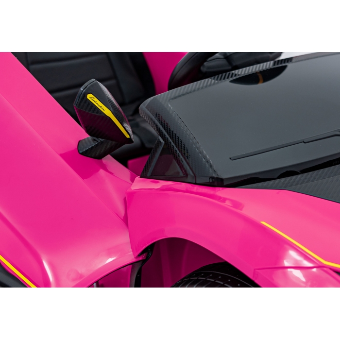 Masinuta Electrica Lamborghini Roz 140W - imagine 6