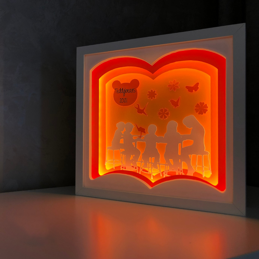 Tablou Luminos Invățătoare Noorhandmade