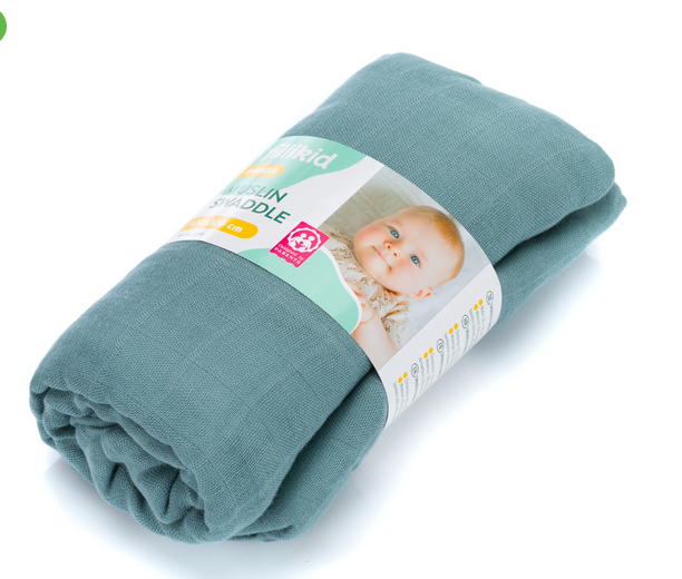 Muselina Fillikid Swaddle Petrol Bambus 120x120cm