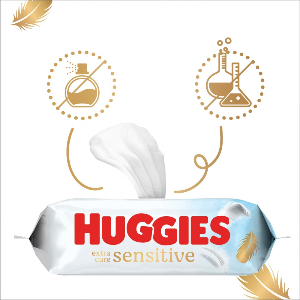 Servetele Huggies Extra Care Sensitive 448buc