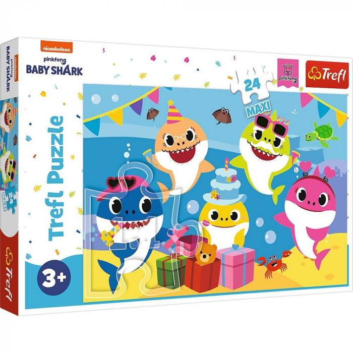 Puzzle Baby Shark 24 Piese Trefl, Maxi