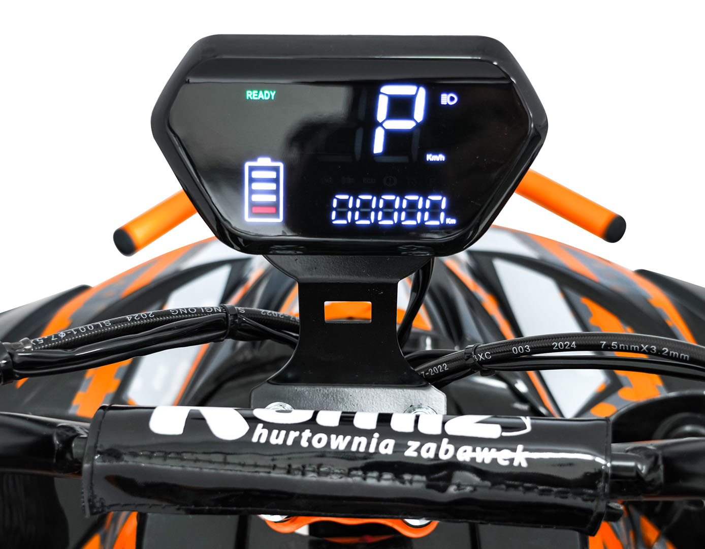 ATV Electric 48V 800W Desert Storm Portocaliu Autokids - imagine 3